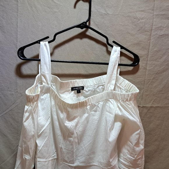 Women's white summer blouse - Picture 5 of 6